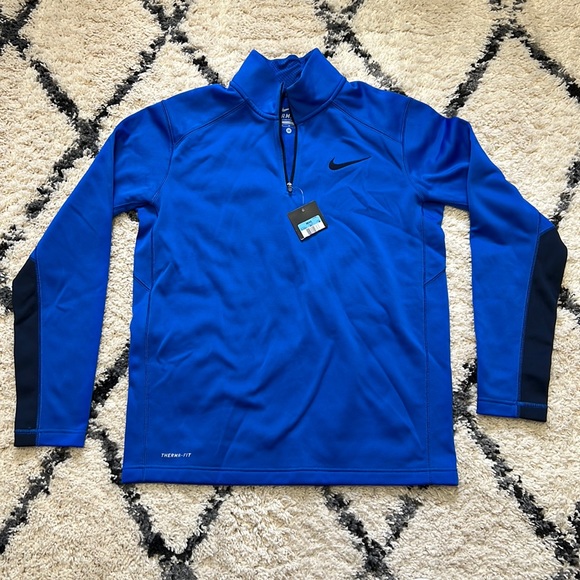 Nike Other - Blue Nike Quarter Zip Therma Fit Long Sleeve size Medium